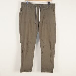 Vuori Olive Green Rip Stop Roll Up Hem Pants Womens Sz L